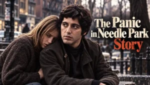Young Al Pacino and Helen in a gritty 1970s New York park scene